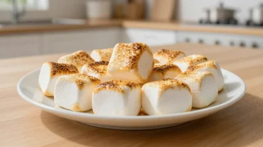 Geroosterde marshmallows uit de airfryer, perfect voor smores.
